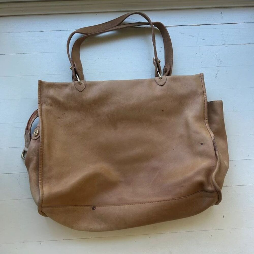 Vintage Leather Bag Brown - Picture 10 of 11